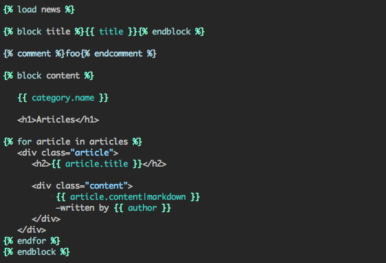 Django code